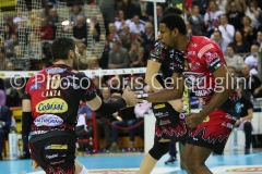 PERUGIA - ITALIA -74° CAMPIONATO CREDEM BANCA 2018/2019 - SIR SAFETY CONAD PERUGIA VS CUCINE LUBE CIVITANOVA - 13 GENNAIO 2019 - IN FOTO: