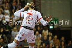 PERUGIA - ITALIA -74° CAMPIONATO CREDEM BANCA 2018/2019 - SIR SAFETY CONAD PERUGIA VS CUCINE LUBE CIVITANOVA - 13 GENNAIO 2019 - IN FOTO:JUANTORENA OSMANY