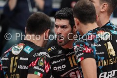 filippo lanza (n.10 schiacciatore sir safety conad perugia) esulta