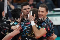 aleksandar atanasijevic (n.14 opposto sir safety conad perugia) esulta